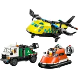 Конструктор LEGO City 60505 Набор с самолётом, сервисным грузовиком и судном на воздушной подушке — фото 3