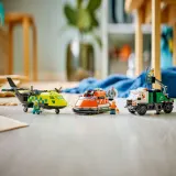 Конструктор LEGO City 60505 Набор с самолётом, сервисным грузовиком и судном на воздушной подушке — фото 8