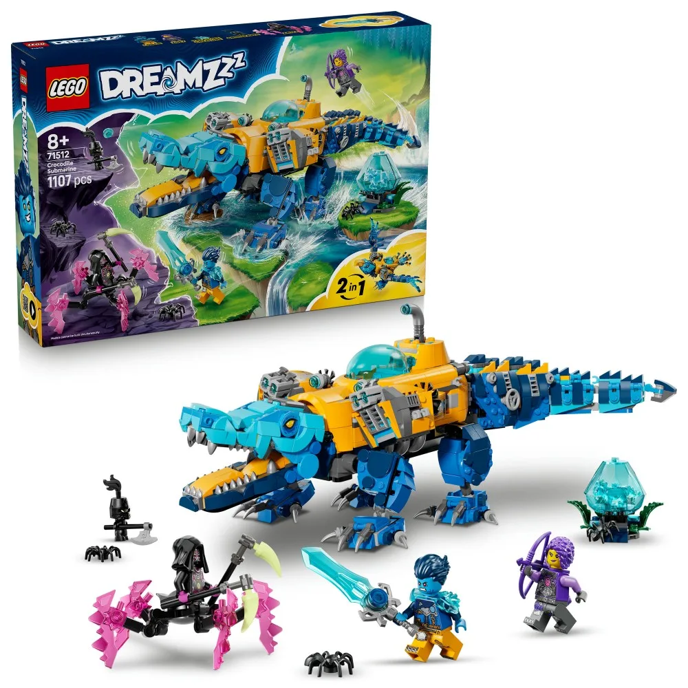 Конструктор LEGO DREAMZzz 71512 Крокодильная субмарина