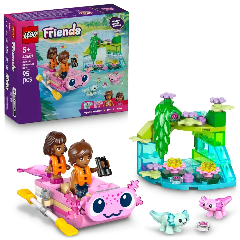LEGO Friends - Приключение на лодке с ахсолотлями 42681