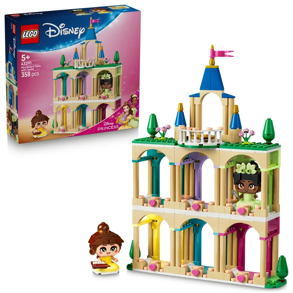 Конструктор LEGO Disney 43291 Малышка Белль и Тиана с замком