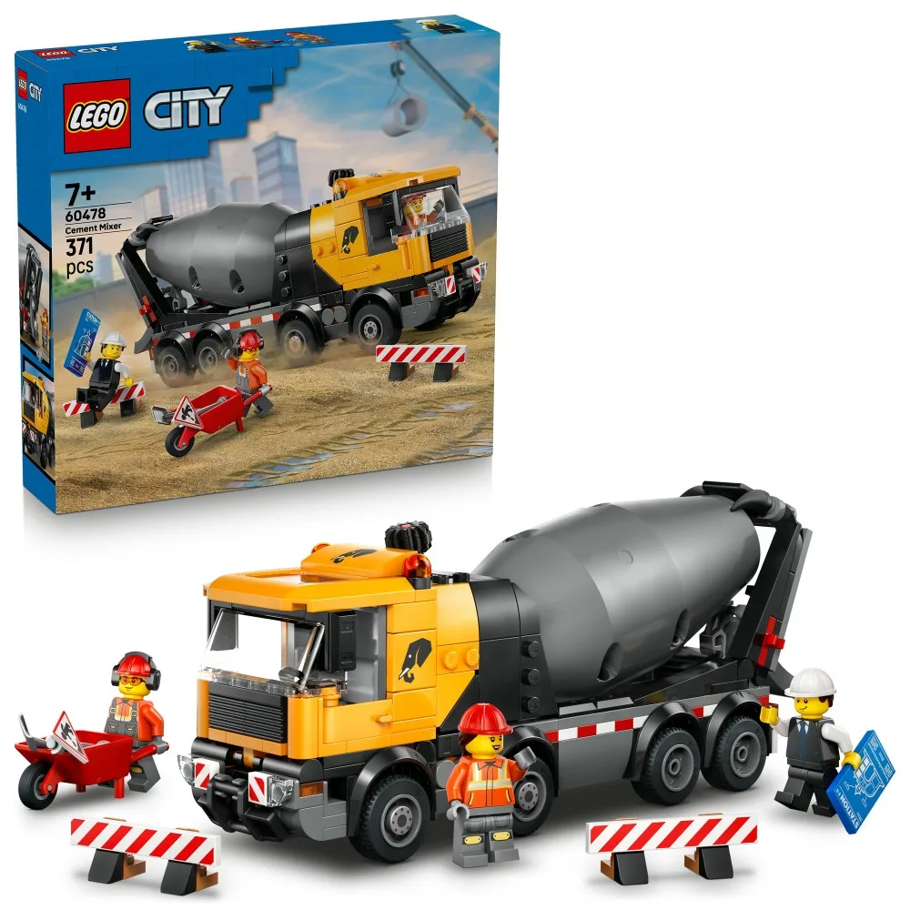 Конструктор LEGO City 1834 60478 Бетономешалка