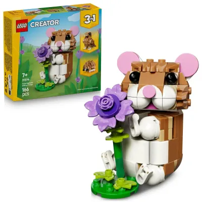 Конструктор LEGO Creator 31376 Милый хомячок с цветком 3 в 1