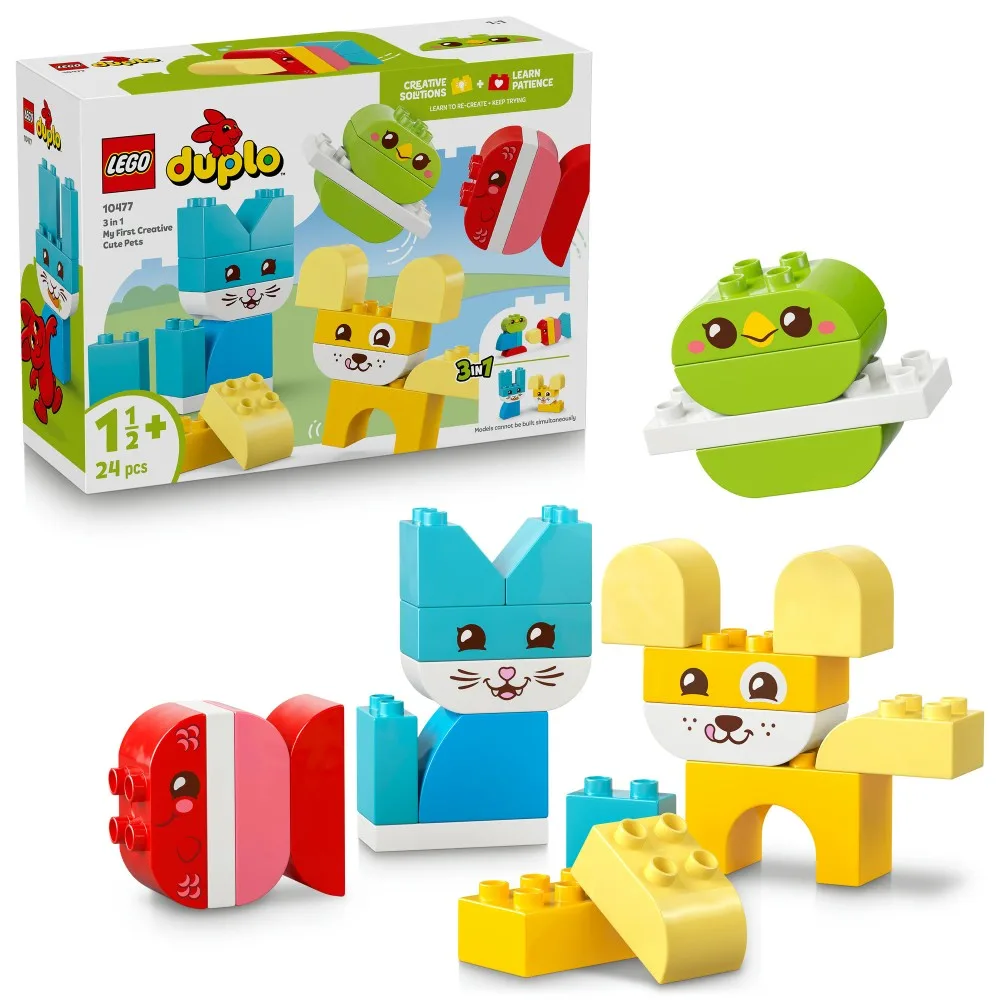 Конструктор LEGO DUPLO 10477 Творческие зверята 3 в 1