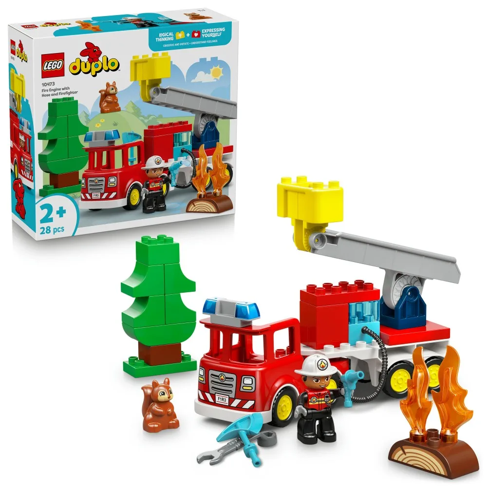 Конструктор LEGO DUPLO 10473 Пожарная машина со шлангом и пожарным