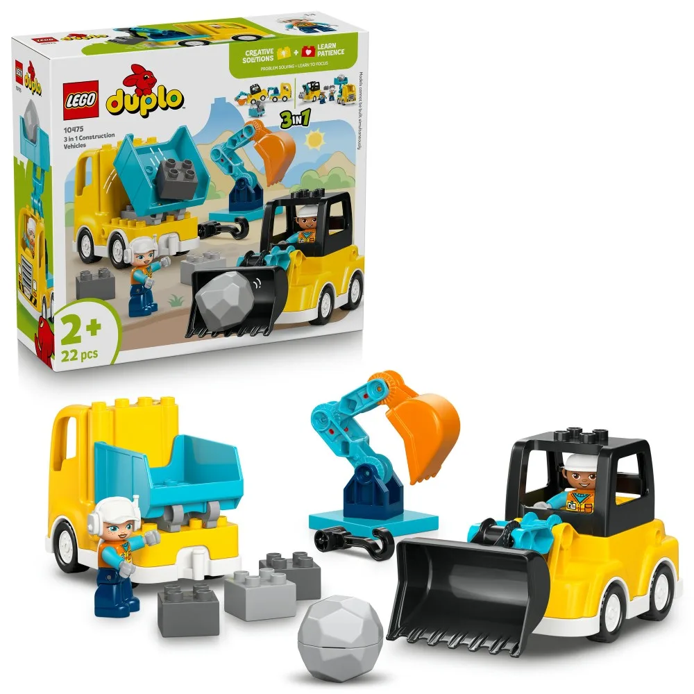 Конструктор LEGO DUPLO 10475 Строительные машины 3 в 1