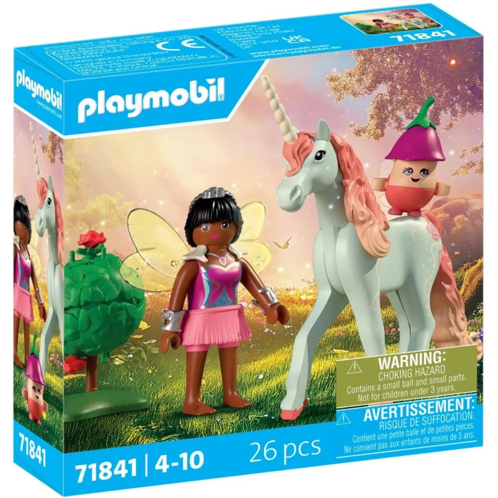 Игровой набор Playmobil 71841 Коллекционный единорог Sky Rose с феей 71841 26 деталей