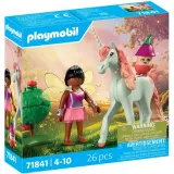 Игровой набор Playmobil 71841 Коллекционный единорог Sky Rose с феей 71841 26 деталей — фото 1