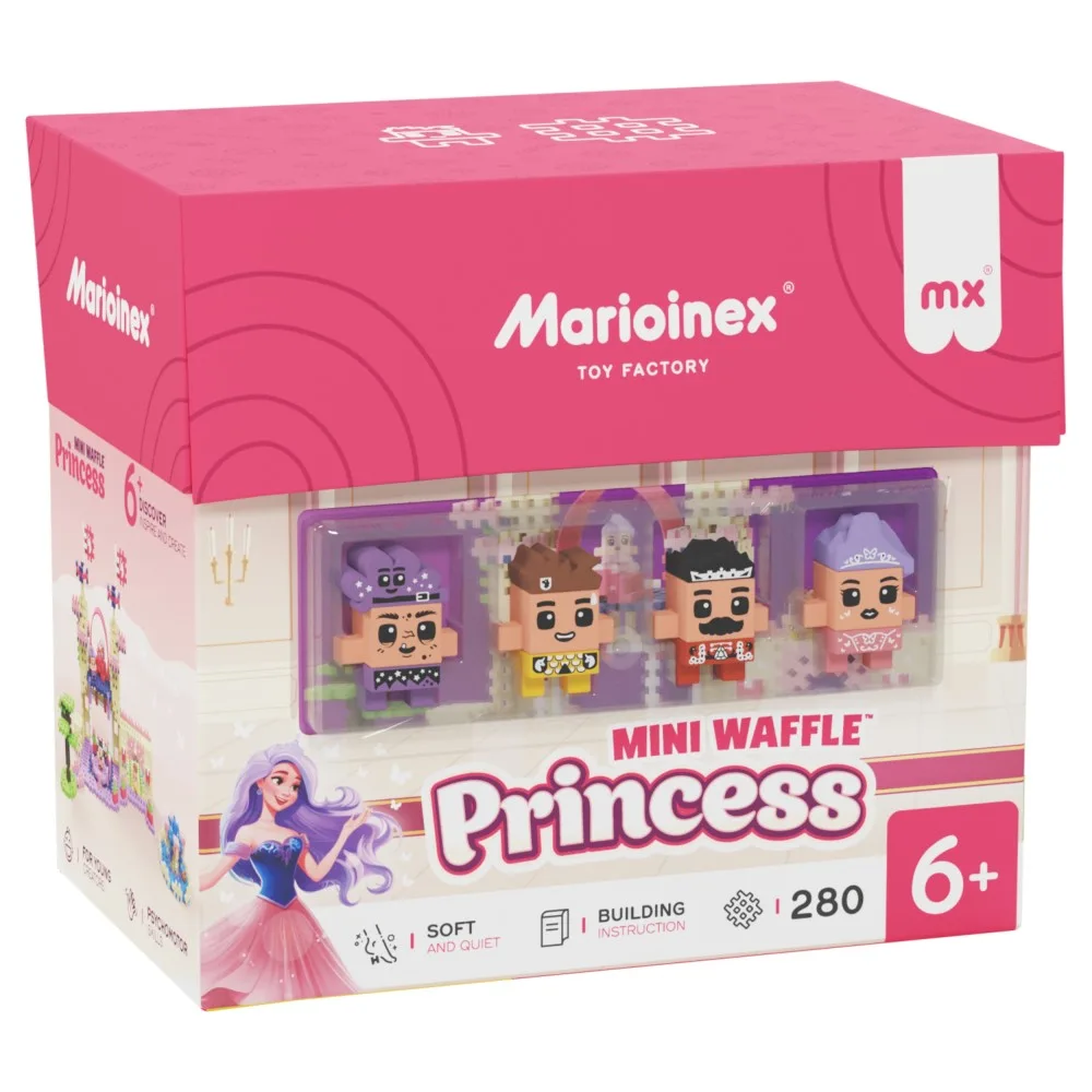 Конструктор Marioinex Mini Waffle 905784 Принцесса 280 деталей арт. 905784 / Конструктор Мариоинекс