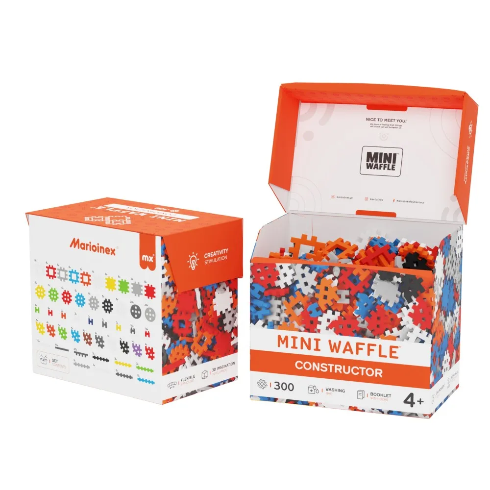 Конструктор Marioinex Mini Waffle 902271 300 деталей арт. 902271 / Конструктор Мариоинекс