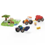 Конструктор Marioinex Mini Waffle FARMER 907535 Тракторы и цветущий луг 110 деталей арт. 907535 / Конструктор Мариоинекс — фото 5