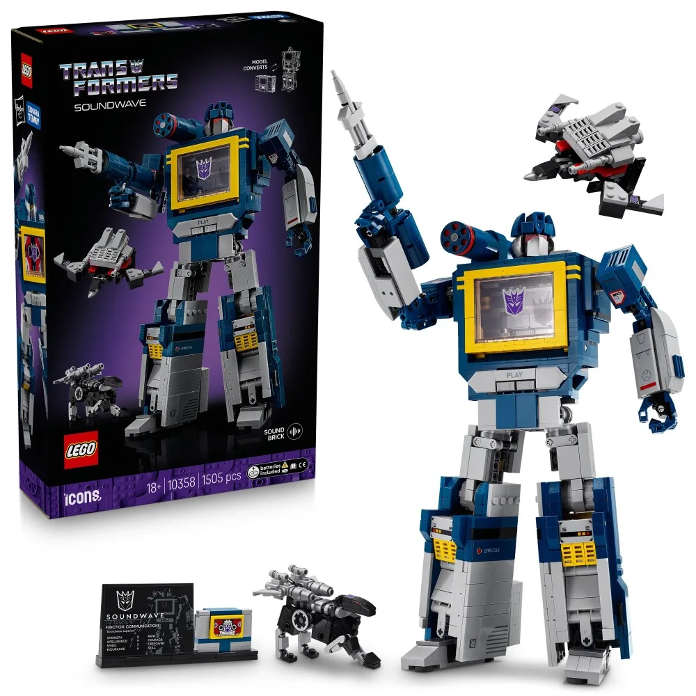 Конструктор LEGO Icons 10358 Трансформеры: Саундвейв