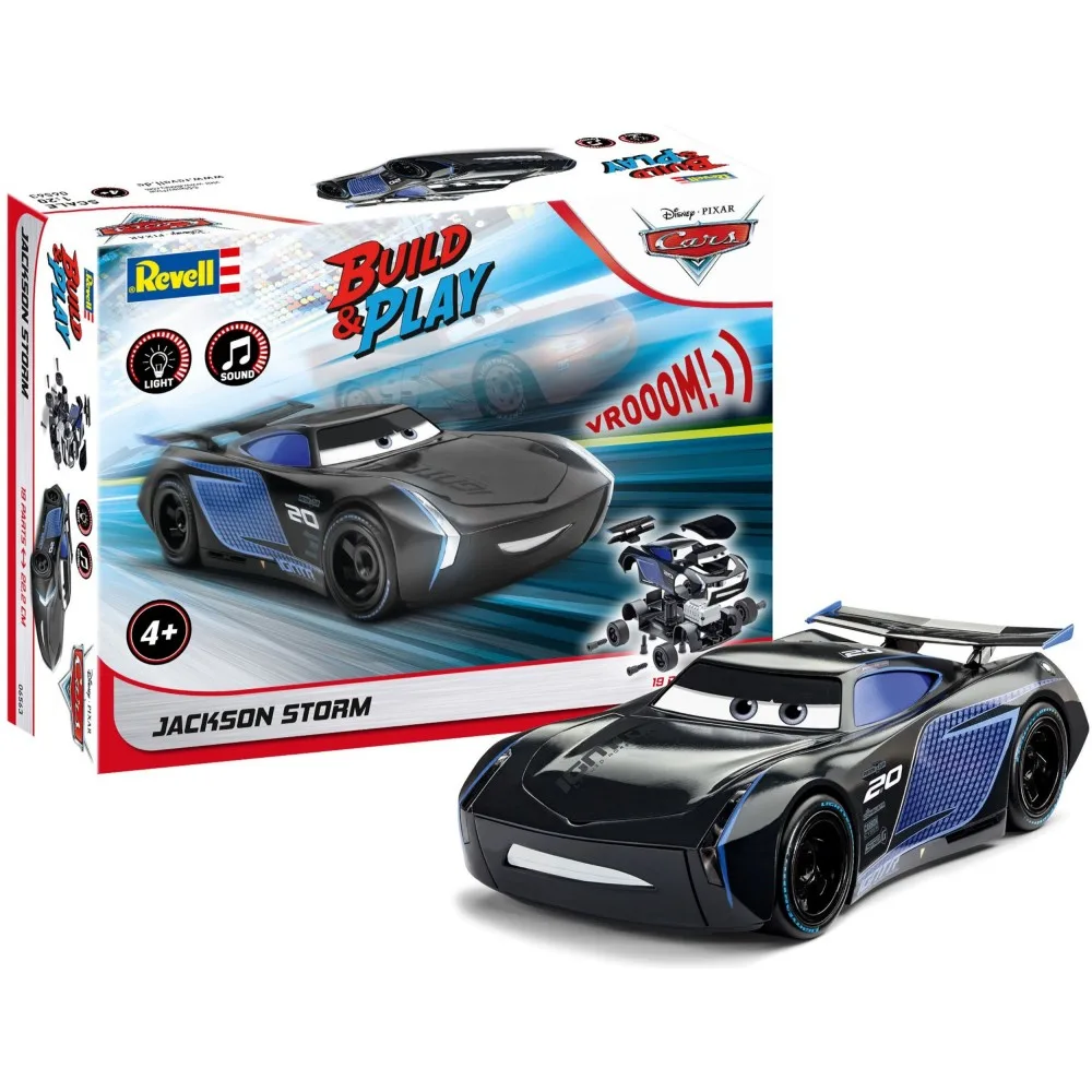 Сборная модель Revell Build 06563 & Play Джексон Шторм Disney Тачки 1:20 06563