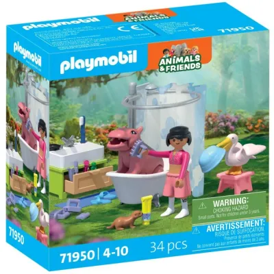 Playmobil Animals 71950 & Friends Купание животных 34 детали