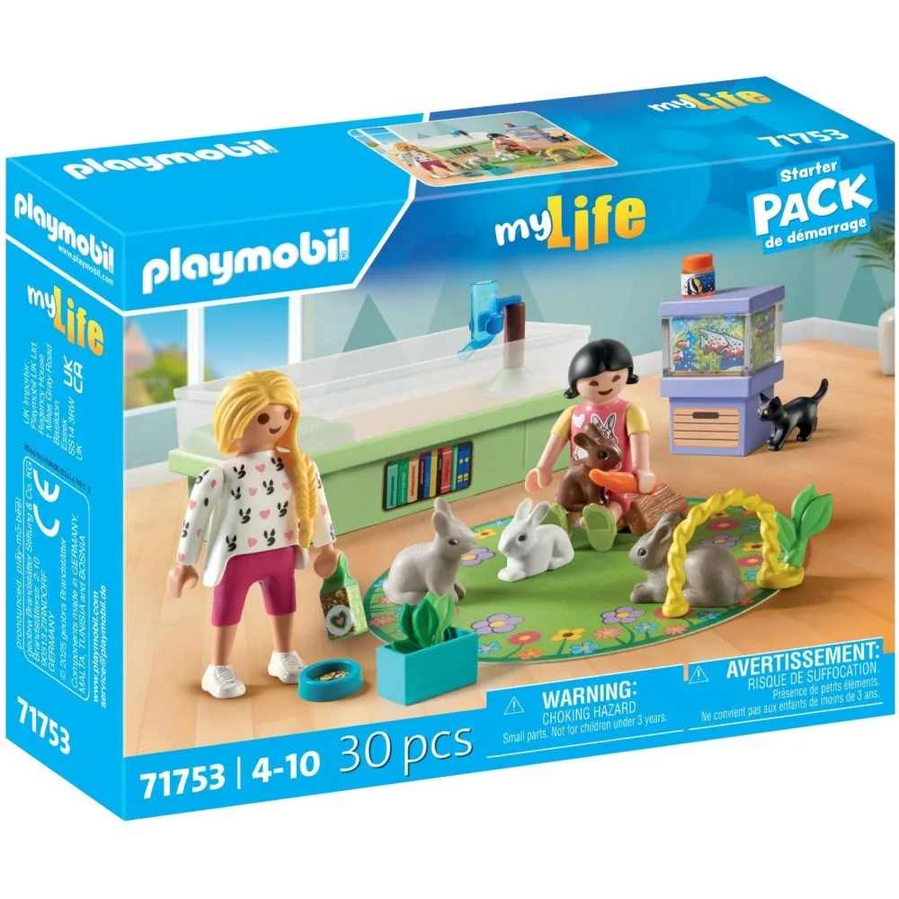 Playmobil 71753 my Life Девочки с кроликами 30 деталей