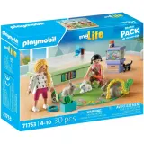 Playmobil 71753 my Life Девочки с кроликами 30 деталей — фото 1