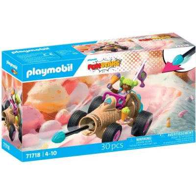 Playmobil Funstars Racing 71718 Картинг Мороженое 30 деталей