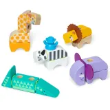Spin Master 93469 20155261 — Конструктор Melissa & Doug Blockables Деревянные зверушки сафари 34 детали — фото 3