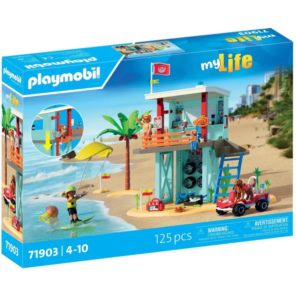 Playmobil 71903 my Life Спасательная вышка и пляжный багги 125 деталей