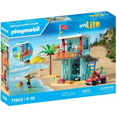 Playmobil 71903 my Life Спасательная вышка и пляжный багги 125 деталей