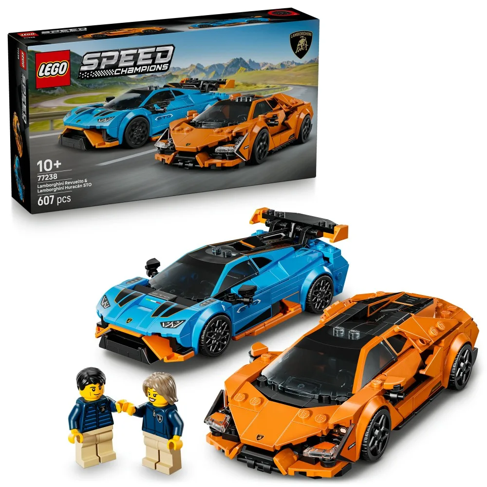 Конструктор LEGO Speed Champions Lamborghini Revuelto 77238 и Huracán STO