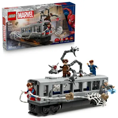 Конструктор LEGO Marvel 1973 76321 Человек-паук против Доктора Осьминога сцена в метро