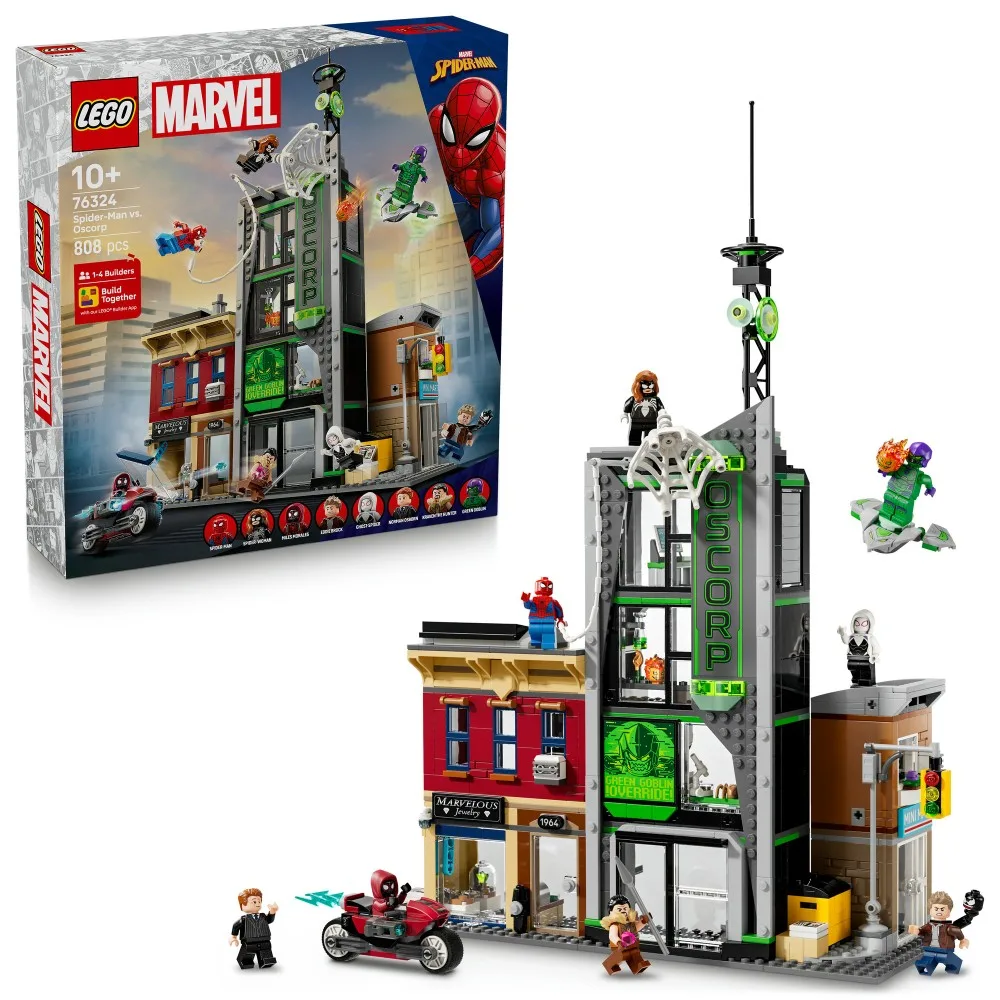 Конструктор LEGO Marvel 76324 Человек-Паук и Оскорп