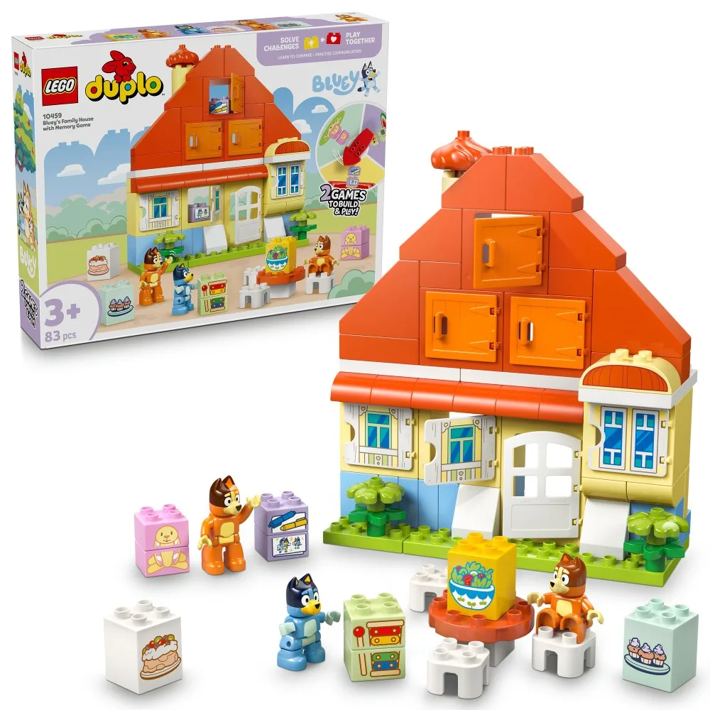 Конструктор LEGO DUPLO Bluey 10459 Семейный дом Блюи с игрой-памятью