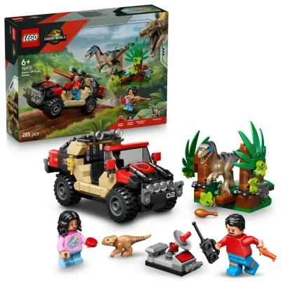 Конструктор LEGO Jurassic World 76972 Побег от раптора на внедорожнике