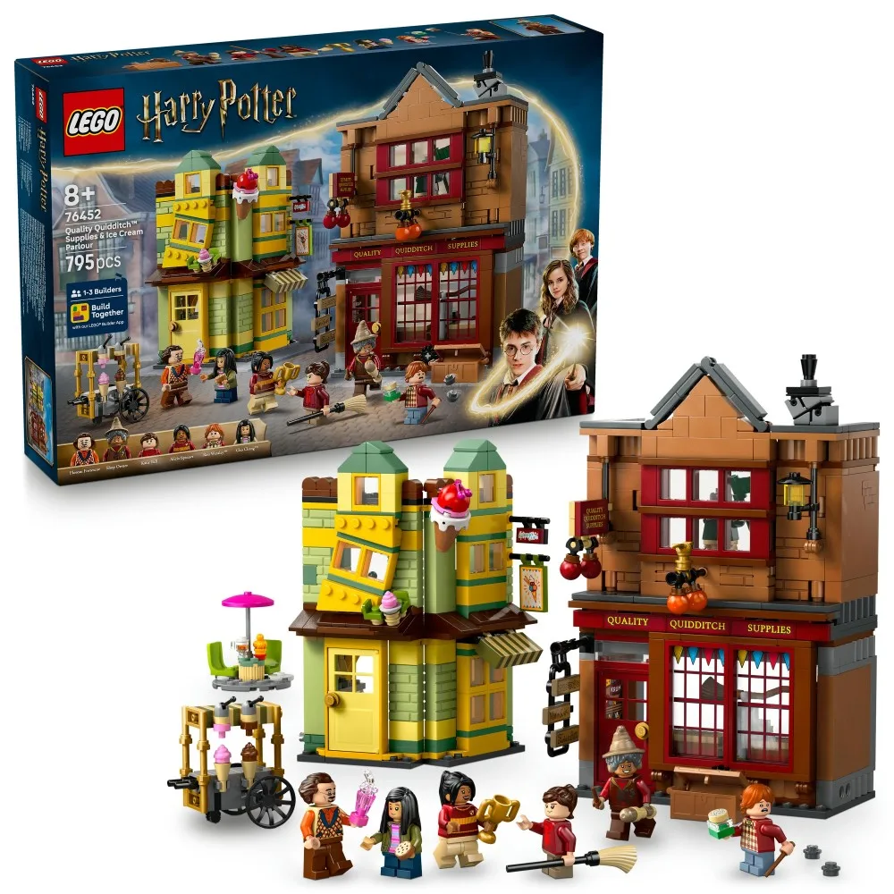 Конструктор LEGO Harry Potter 76452 Магазин квиддичного снаряжения и кафе-мороженое