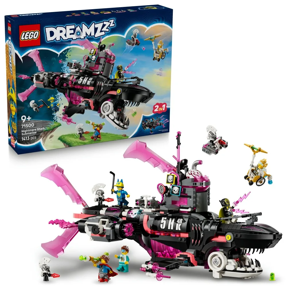 Конструктор LEGO DREAMZzz 71500 Кошмарная акула-субмарина
