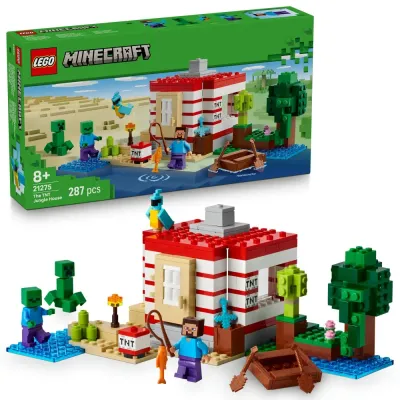 Конструктор LEGO Minecraft 21275 Дом с TNT в джунглях