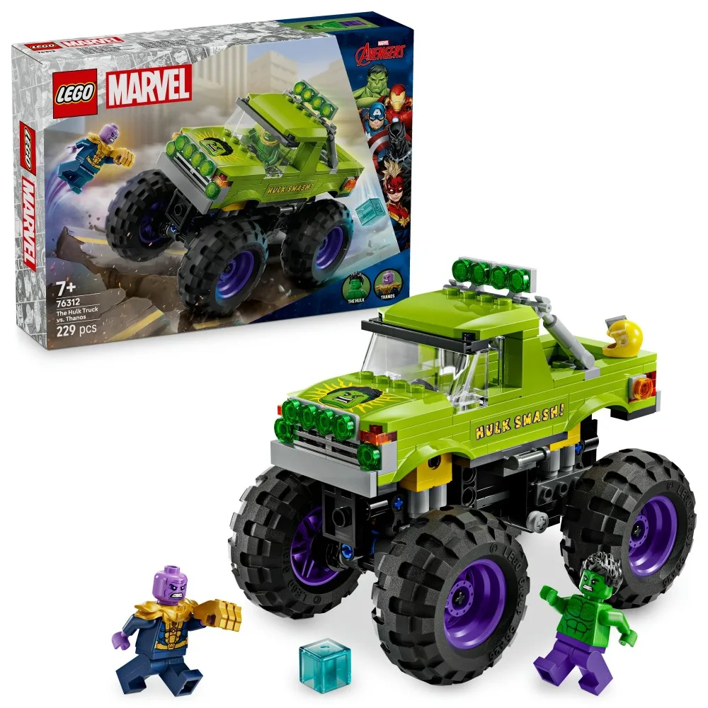 LEGO Marvel Super Heroes - Монстр-трак Халка против Таноса 76312