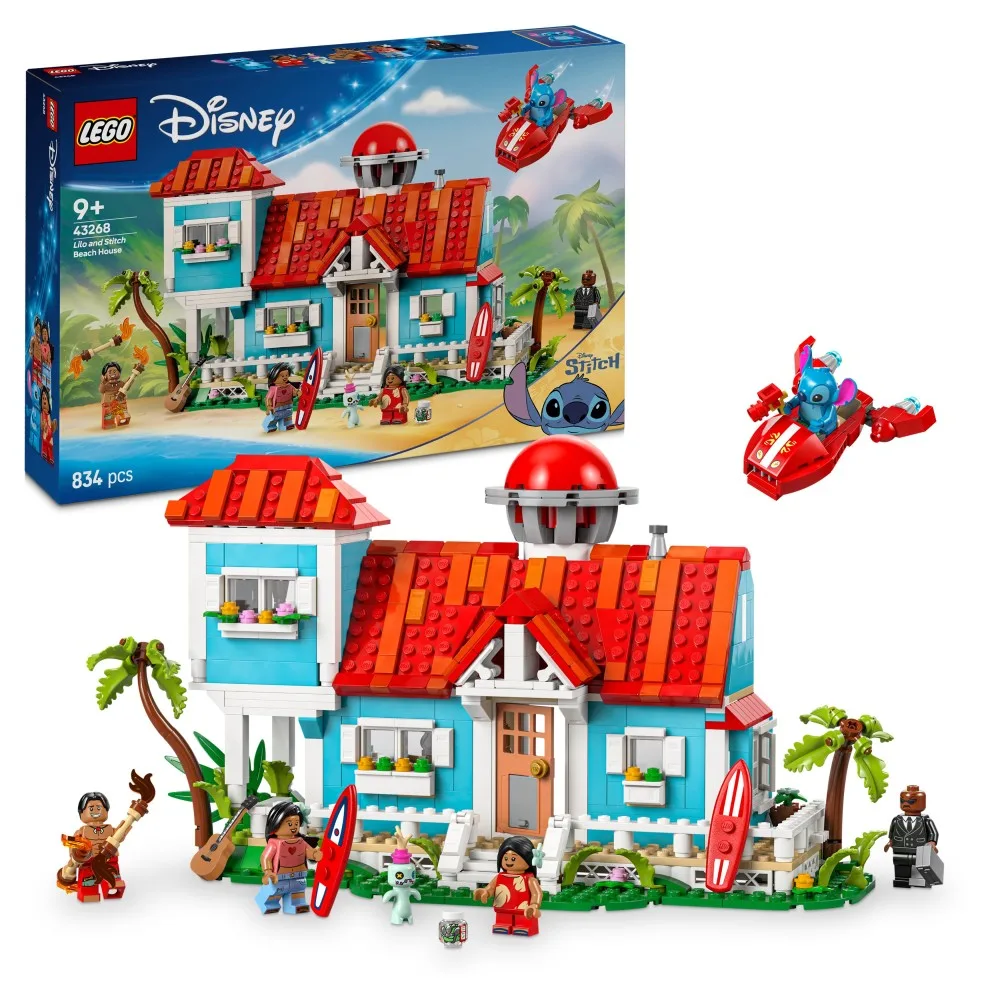 Конструктор LEGO Disney 43268 Домик на пляже Лило и Стич