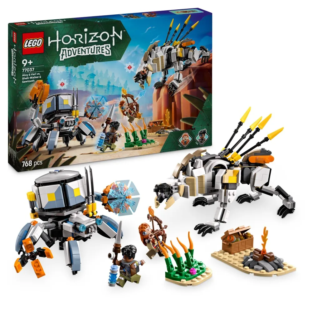 Конструктор LEGO Horizon Adventures 77037 Элой и Варл против Кравоклеща и Пилозуба