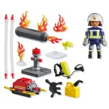 Игровой набор Playmobil 71826 Пожарный с водяным насосом 71826 42 детали — фото 3