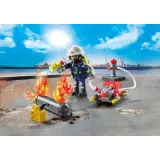 Игровой набор Playmobil 71826 Пожарный с водяным насосом 71826 42 детали — фото 4