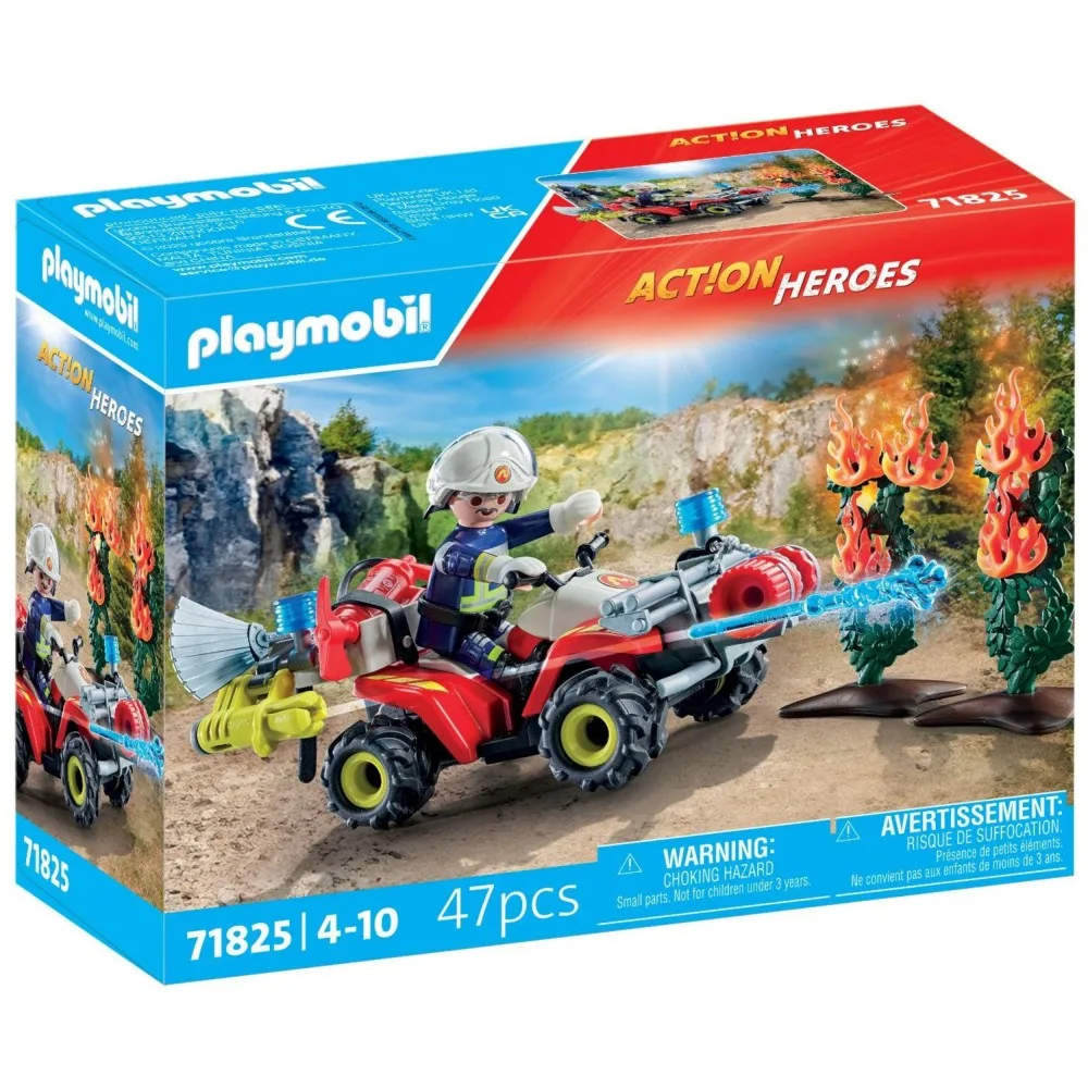 Игровой набор Playmobil 71825 Пожарный квадроцикл в действии 71825 47 деталей