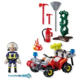Игровой набор Playmobil 71825 Пожарный квадроцикл в действии 71825 47 деталей — фото 3