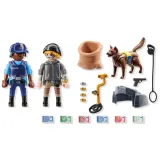 Игровой набор Playmobil 71731 Поиск следов с собакой-ищейкой 71731 27 деталей — фото 3