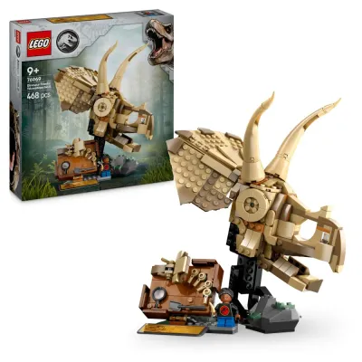Конструктор LEGO Jurassic World 76969 Скелеты динозавров череп трицератопса арт. 76969 / ЛЕГО Мир Юрского периода