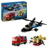 Конструктор LEGO City 60462 Вертолёт, пожарная машина и подводная лодка — фото 1