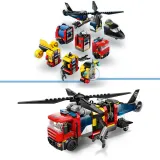 Конструктор LEGO City 60462 Вертолёт, пожарная машина и подводная лодка — фото 6