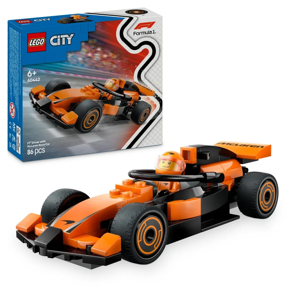 Конструктор LEGO City F 604421 Гонщик и болид McLaren