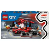Конструктор LEGO City 60443 Пит-стоп Ф1 и механики с болидом Ferrari — фото 2