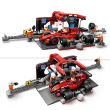 Конструктор LEGO City 60443 Пит-стоп Ф1 и механики с болидом Ferrari — фото 6