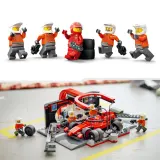 Конструктор LEGO City 60443 Пит-стоп Ф1 и механики с болидом Ferrari — фото 8