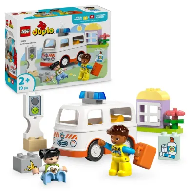 Конструктор LEGO DUPLO Town 10447 Машина скорой помощи с водителем