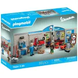 Игровой набор Playmobil 71620 Гараж для мотороллера Vespa в стиле 60-х 71620 88 деталей — фото 1
