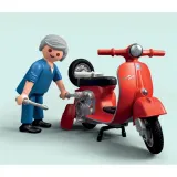 Игровой набор Playmobil 71620 Гараж для мотороллера Vespa в стиле 60-х 71620 88 деталей — фото 4